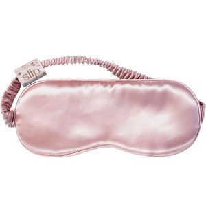 Slip pink silk eye mask